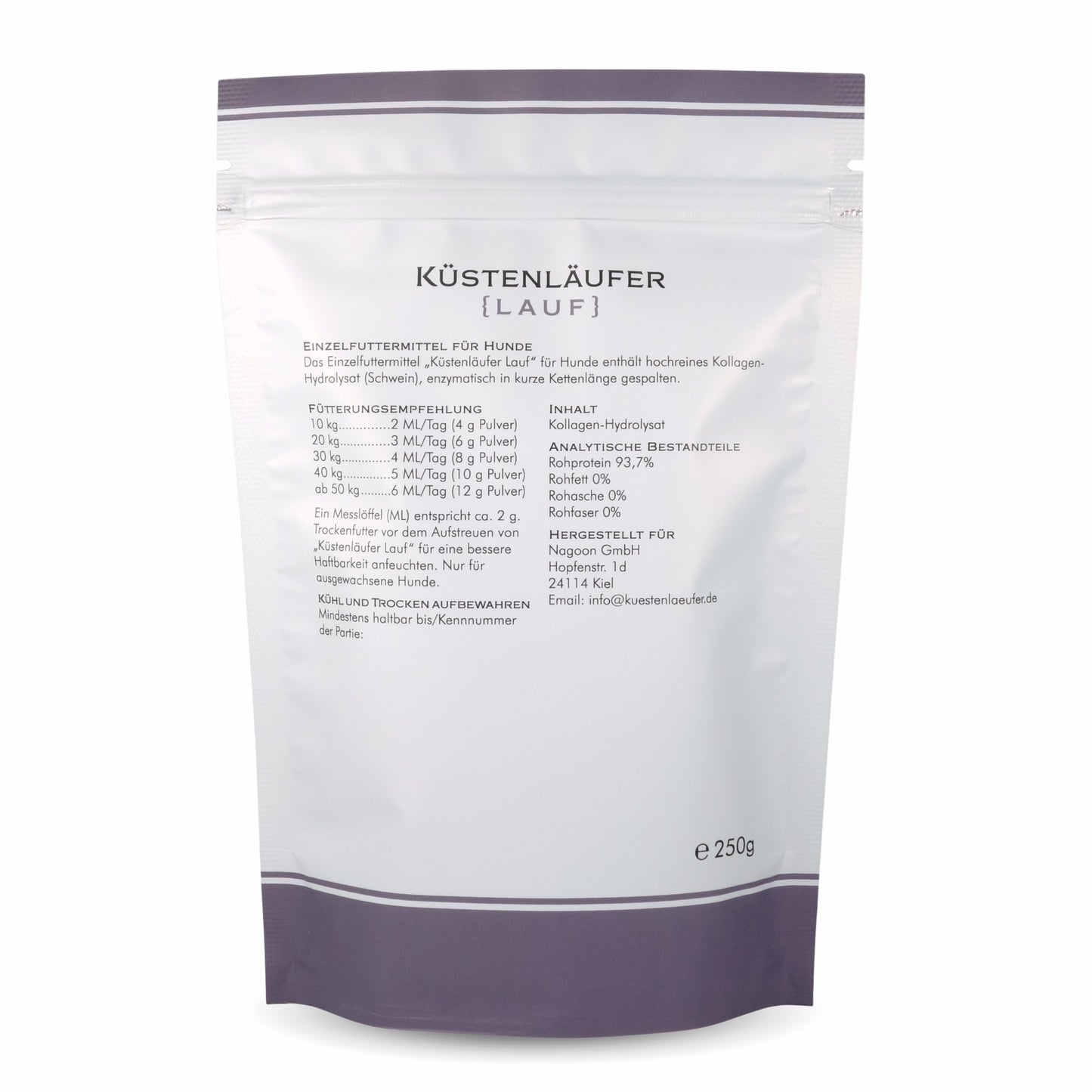 Küstenläufer Lauf - für Hunde