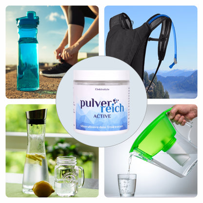 Pulverreich Active - Elektrolyt Pulver für Sport und Hitze